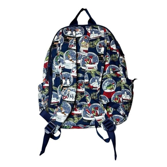 Vera Bradley Campus Backpack Snow Globes NWT - Picture 2 of 8
